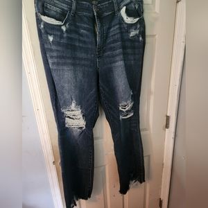 Judy Blue 24W slim boot cut distressed jeans